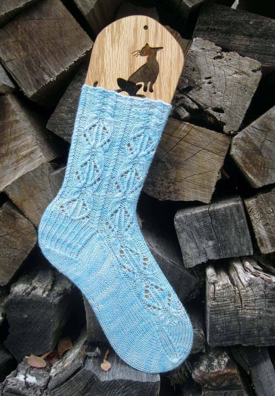 Sneaky Puss The Cat Oak Sock Blockers by Purrfectly Catchy Designs -  Chappy's Fiber Arts and Crafts